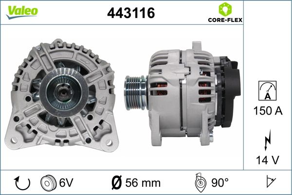 443116 VALEO Генератор