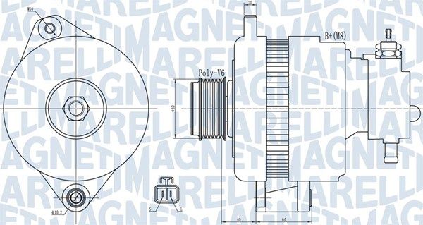 063732018010 MAGNETI MARELLI Генератор