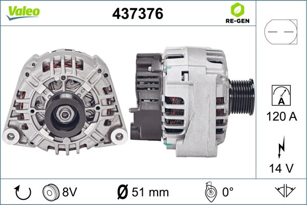 437376 VALEO Генератор