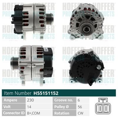 H55151152 HOFFER Генератор
