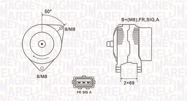 063731857010 MAGNETI MARELLI Генератор