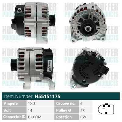 H55151175 HOFFER Генератор