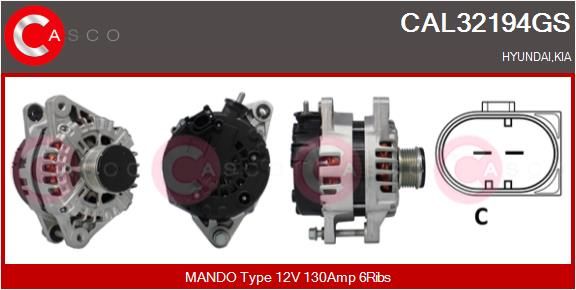 CAL32194GS CASCO Генератор