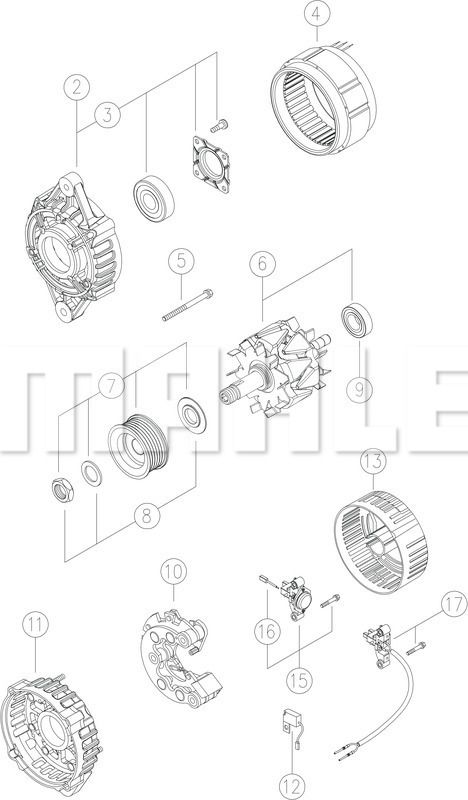 MG62 MAHLE Генератор