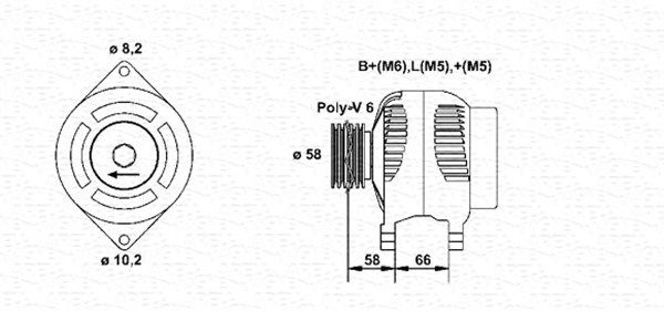 943356980010 MAGNETI MARELLI Генератор
