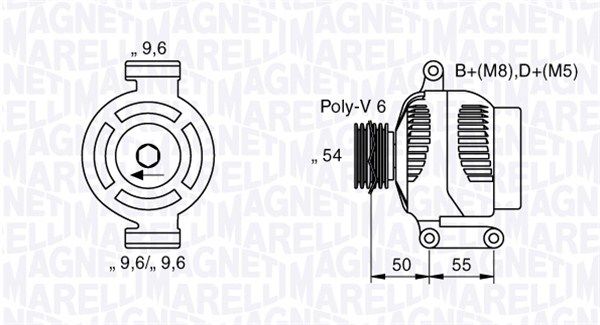 063358062010 MAGNETI MARELLI Генератор