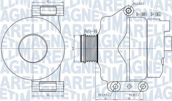 063732132010 MAGNETI MARELLI Генератор