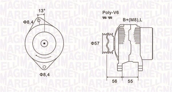 063731088010 MAGNETI MARELLI Генератор