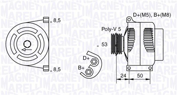 063377010010 MAGNETI MARELLI Генератор
