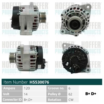 H5530076 HOFFER Генератор