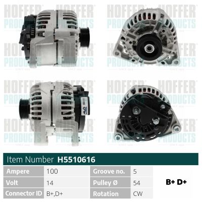 H5510616 HOFFER Генератор