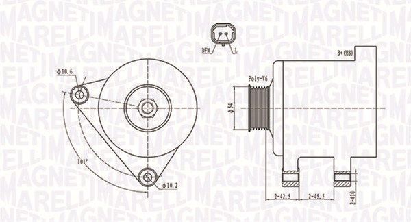 063731674010 MAGNETI MARELLI Генератор