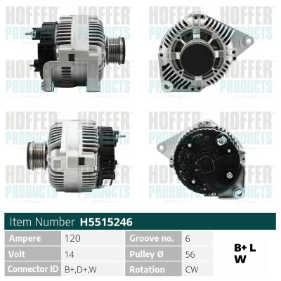 H5515246 HOFFER Генератор
