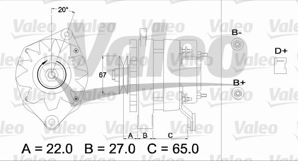 436247 VALEO Генератор