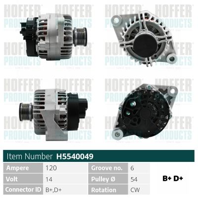 H5540049 HOFFER Генератор