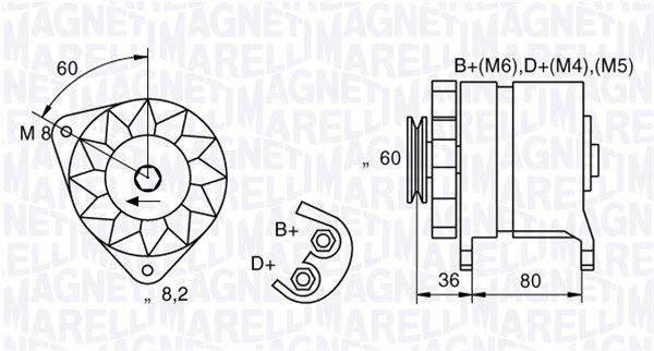 054022604010 MAGNETI MARELLI Генератор
