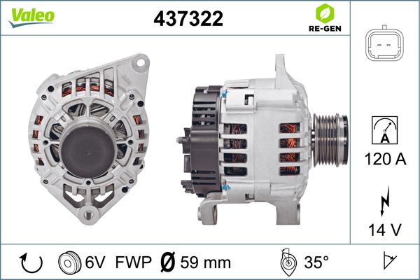 437322 VALEO Генератор