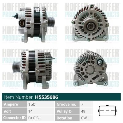 H5535986 HOFFER Генератор