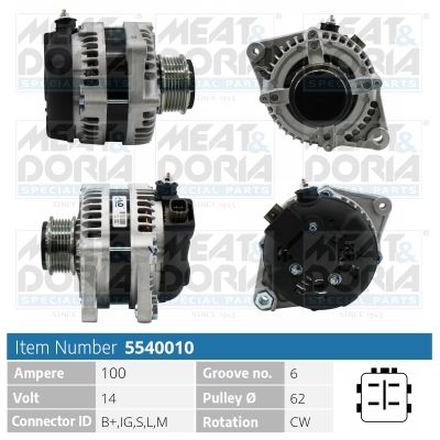 5540010 MEAT & DORIA Генератор