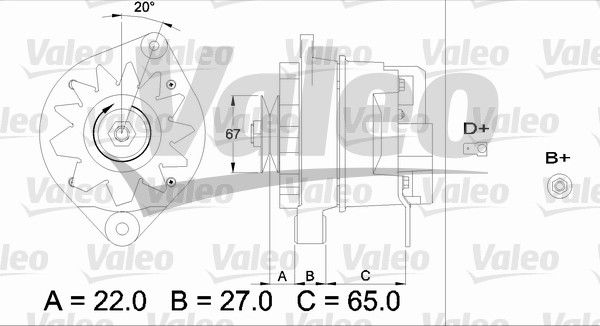 436316 VALEO Генератор