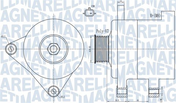 063732101010 MAGNETI MARELLI Генератор