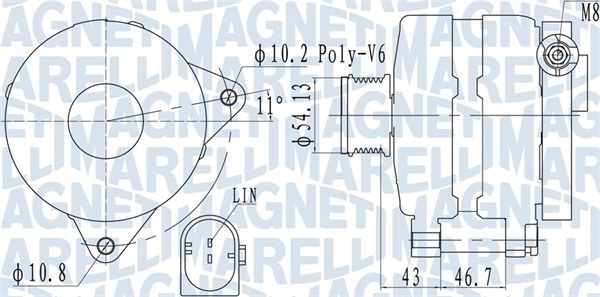 063732113010 MAGNETI MARELLI Генератор