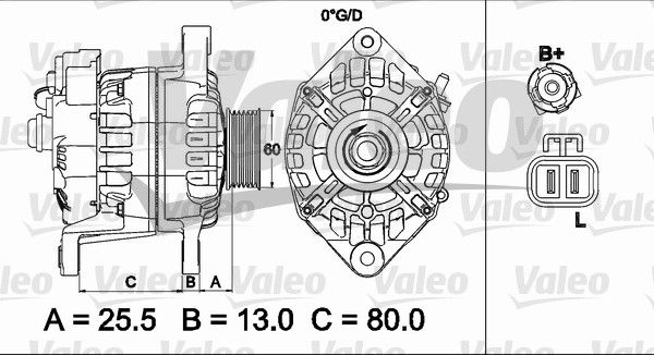 437501 VALEO Генератор