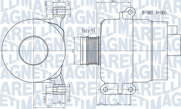 063731969010 MAGNETI MARELLI Генератор