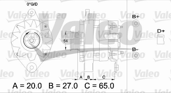 436309 VALEO Генератор