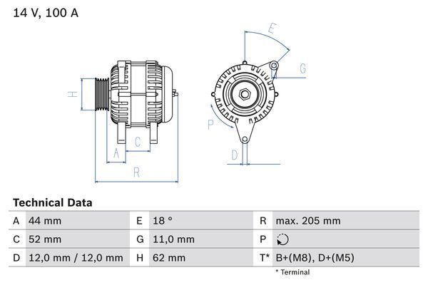 0986049231 BOSCH Генератор