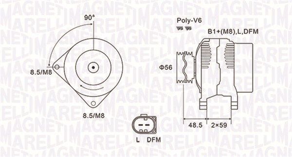 063731644010 MAGNETI MARELLI Генератор
