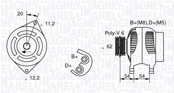 063731223010 MAGNETI MARELLI Генератор