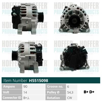 H5515098 HOFFER Генератор