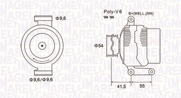 063731856010 MAGNETI MARELLI Генератор