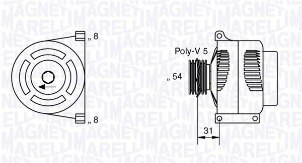 063377426010 MAGNETI MARELLI Генератор