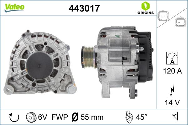 443017 VALEO Генератор