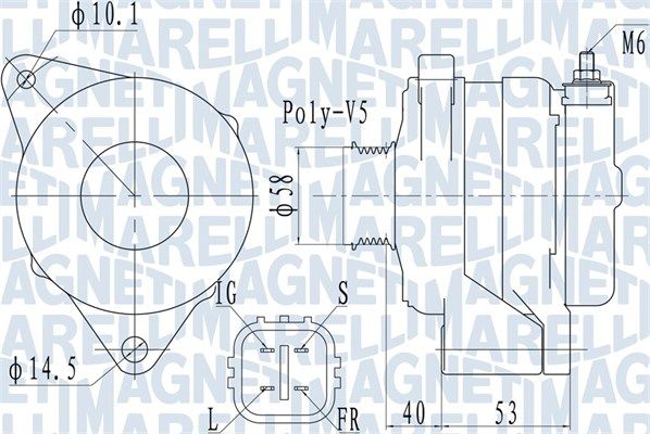 063731950010 MAGNETI MARELLI Генератор