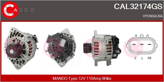 CAL32174GS CASCO Генератор