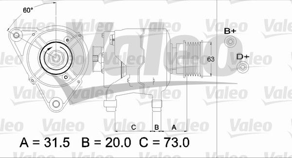 437310 VALEO Генератор