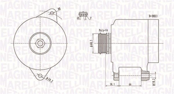 063731522010 MAGNETI MARELLI Генератор