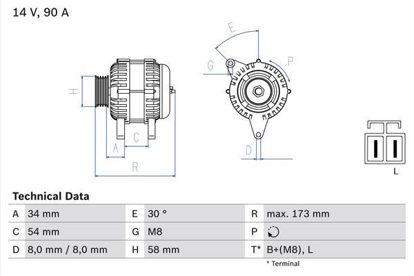 0986049191 BOSCH Генератор