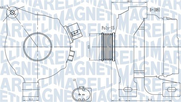 063732001010 MAGNETI MARELLI Генератор