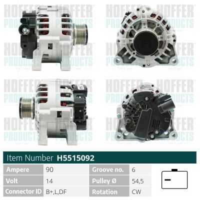 H5515092 HOFFER Генератор