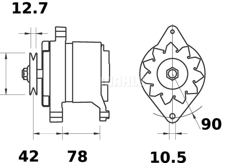 MG588 MAHLE Генератор