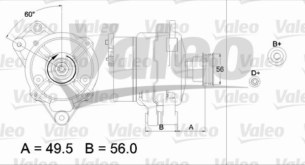 437438 VALEO Генератор