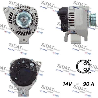 A12VA0734A2 SIDAT Генератор