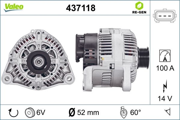 437118 VALEO Генератор