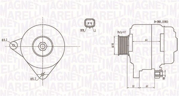 063731959010 MAGNETI MARELLI Генератор