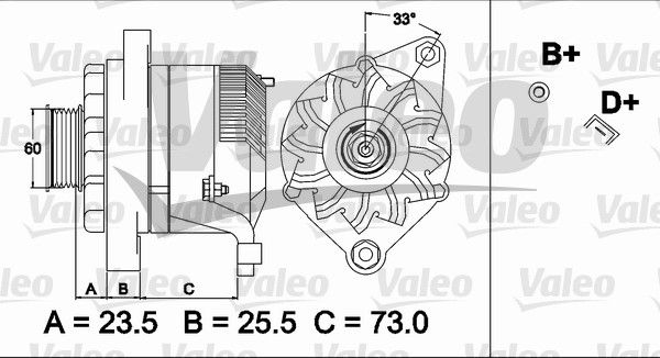 437487 VALEO Генератор