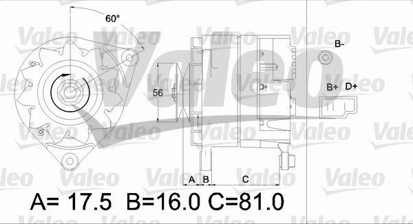 436223 VALEO Генератор